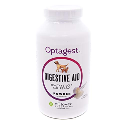 Product Cover In Clover Optagest Organic Prebiotic and Natural Enzyme Powder for Healthy Stools and Less Gas, Without Foreign Probiotics. Daily Digestive and Immune Support For Dogs and Cats, 10.5oz.