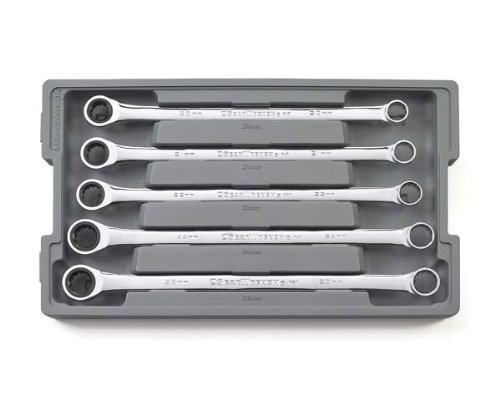 Product Cover GEARWRENCH 5 Pc. 12 Point XL GearBox Double Box Ratcheting Metric Wrench Add-On Set - 85987