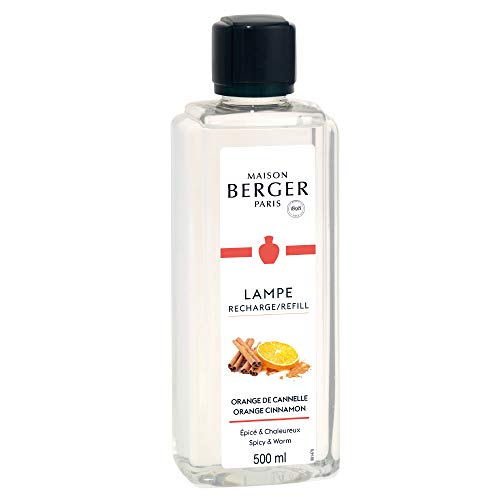 Product Cover Orange Cinnamon | Lampe Berger Fragrance Refill by Maison Berger | for Home Fragrance Oil Diffuser | Purifying and perfuming Your Home | 16.9 Fluid Ounces - 500 milliliters | Made in France
