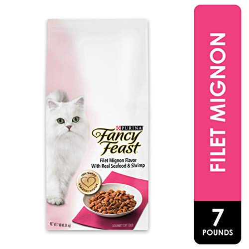 Product Cover Purina Fancy Feast Dry Cat Food, Filet Mignon Flavor With Real Seafood & Shrimp - 7 lb. Bag