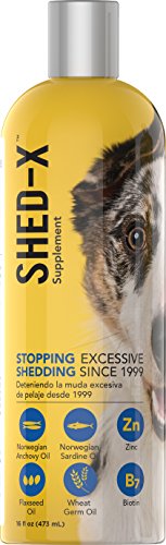 Product Cover Shed-X Dermaplex Liquid Daily Supplement for Dogs - 100% Natural - Eliminate Excessive Shedding with Daily Supplement of Essential Fatty Acids, Vitamins and Minerals (16 oz)