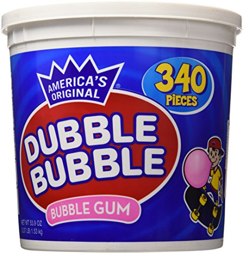 Product Cover Dubble Bubble Gum, 53.9 Ounce - 340 Count Bucket