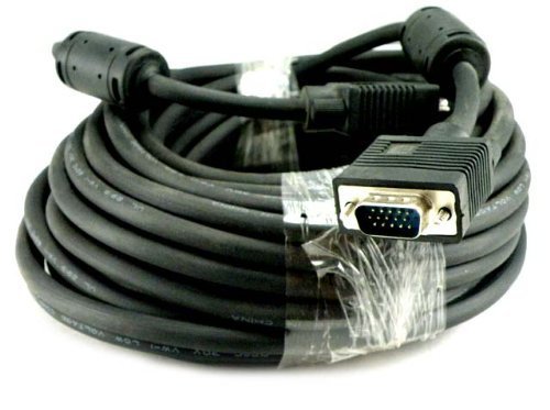 Product Cover Importer520 100 FT SVGA HD15 SUPER VGA Male to Male M/M MONITOR/LCD/PROJECTOR CABLE