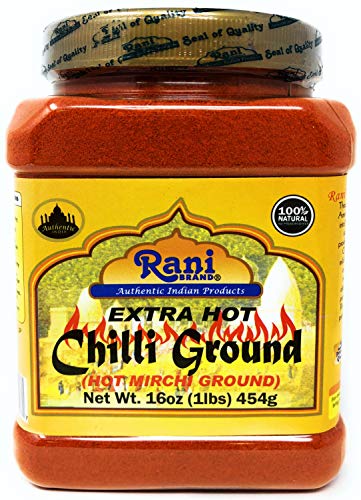 Product Cover Rani Extra Hot Chilli Powder Indian Spice 16oz (454g) ~ All Natural, No Color added, Gluten Free Ingredients | Vegan | NON-GMO | No Salt or fillers