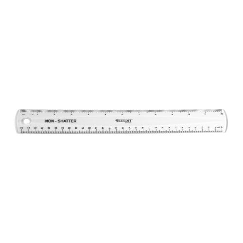 Product Cover Westcott Non-Shatter Ruler, Clear, 12 Inches,(13862)