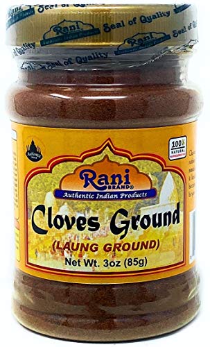 Product Cover Rani Cloves Powder (Laung) Indian Spice 3oz (85g) PET Jar ~ All Natural, Gluten Free Ingredients | NON-GMO | Vegan | Indian Origin