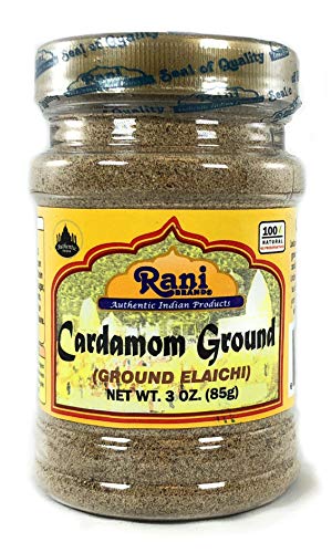 Product Cover Rani Cardamom (Elachi) Ground, Powder Indian Spice 3oz (85g) ~ All Natural, No Color added, Gluten Free Ingredients | Vegan | NON-GMO | No Salt or fillers