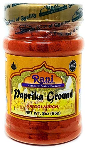 Product Cover Rani Paprika (Deggi Mirch) Spice Powder, Ground 3oz (85g) ~ All Natural, Salt-Free | Vegan | No Colors | Gluten Free Ingredients | NON-GMO