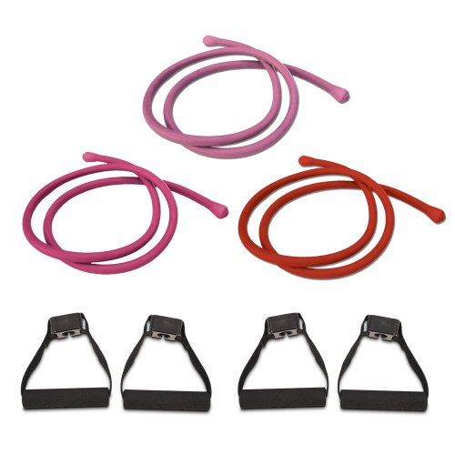 Product Cover Beachbody P90X Comfort Grip Resistance Bands Workout Kit - Set of 3: Light, Medium, Heavy