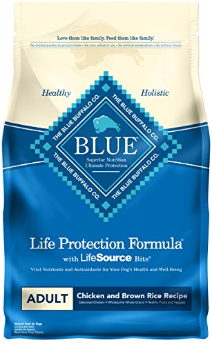 Product Cover Blue Buffalo Life Protection Formula Adult Dog Food - Natural Dry Dog Food for Adult Dogs - Chicken and Brown Rice - 6 lb. Bag
