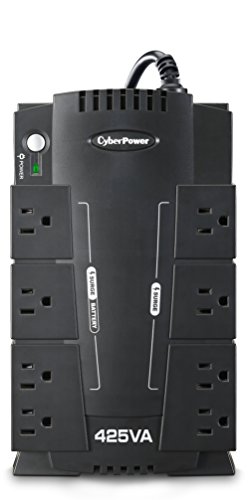 Product Cover CyberPower CP425SLG Standby UPS System, 425VA/255W, 8 Outlets, Compact