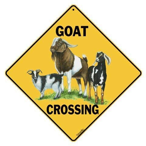 Product Cover CROSSWALKS Goat Crossing Sign -12