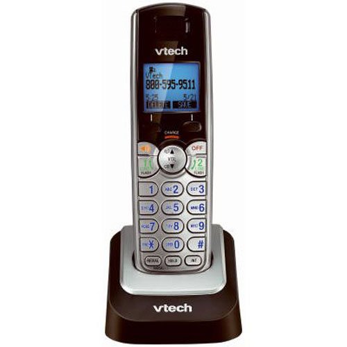 Product Cover VTech DS6101 Accessory Cordless Handset, Silver/Black | Requires a DS6151 Series Phone System to Operate