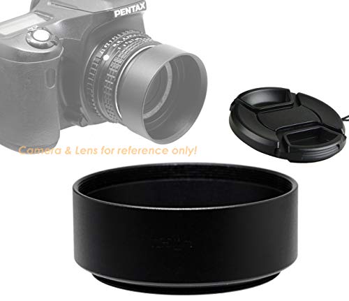 Product Cover Fotasy Metal 49mm Lens Hood, 49mm Lens Hood for Canon Fuji Leica Leitz Nikon Olympus Panasonic Pentax Sony Lens, 49mm Screw-in Lens Hood