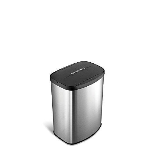 Product Cover Nine Stars DZT-8-1c Infrared Touchless Stainless Steel Trashcan