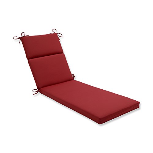 Product Cover Pillow Perfect Indoor/Outdoor Red Solid Chaise Lounge Cushion