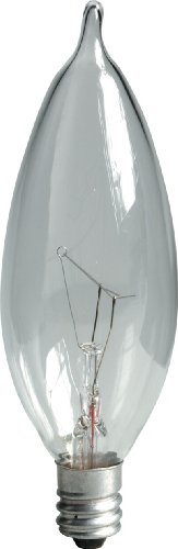 Product Cover GE 48396-12 15-Watt Crystal Clear Bent Tip CA10, 12-Pack