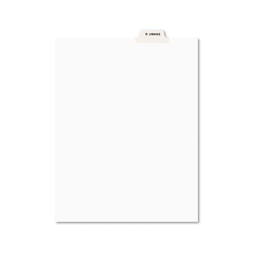 Product Cover Avery 11946 Avery-Style Preprinted Legal Bottom Tab Divider, Exhibit G, Letter, White (Pack of 25)