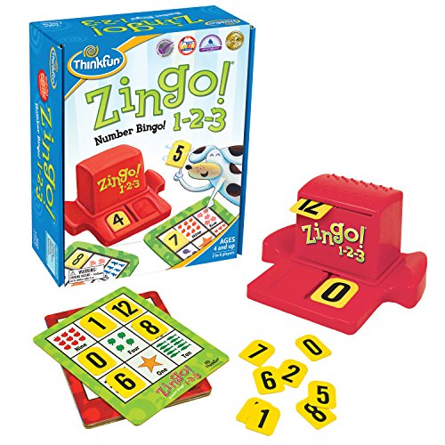 Product Cover ThinkFun Zingo 1-2-3 Number Bingo Game for Age 4 and Up - Award winner and Toy of the Year Nominee