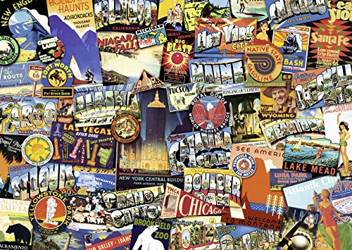 Product Cover Ravensburger Road Trip USA 1000 Piece Jigsaw Puzzle for Adults - Every Piece is Unique, Softclick Technology Means Pieces Fit Together Perfectly