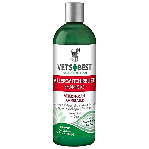 Product Cover Vet's Best Allergy Itch Relief Dog Shampoo | Cleans and Relieves Discomfort from Seasonal Allergies | Gentle Formula | 16 oz