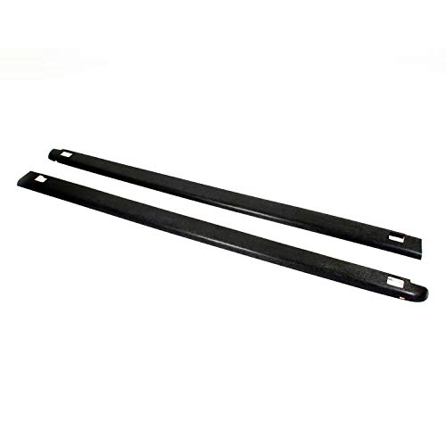 Product Cover Wade 72-41441 Truck Bed Rail Caps Black Smooth Finish with Stake Holes for 2002-2009 Dodge Ram 1500 2500 3500 with 8ft bed (Set of 2)