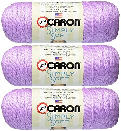 Product Cover Caron Bulk Buy Simply Soft Yarn Solids (3-Pack) Orchid H97003-9717