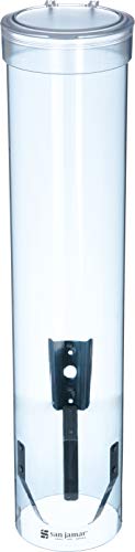 Product Cover San Jamar C3165TBL C3165FBL Medium Pull Type Water Cup Dispenser, Fits 4 to 10 oz Cone and Flat Bottom Cups, 16