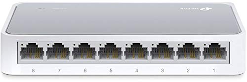 Product Cover TP-Link 8 Port Fast Ethernet Switch | Desktop Ethernet Splitter | Ethernet Hub | Plug and Play | Fanless Quite | Unmanaged (TL-SF1008D)