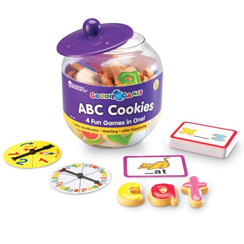 Product Cover Learning Resources Goodie Games ABC Cookies, 4 Games in 1, Alphabet, Pre-Reading, Phonics, Ages 3+