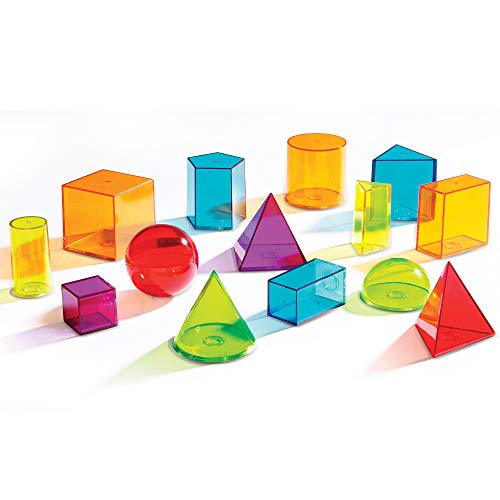 Product Cover Learning Resources View-Thru Geometric Solids, 14 Pieces