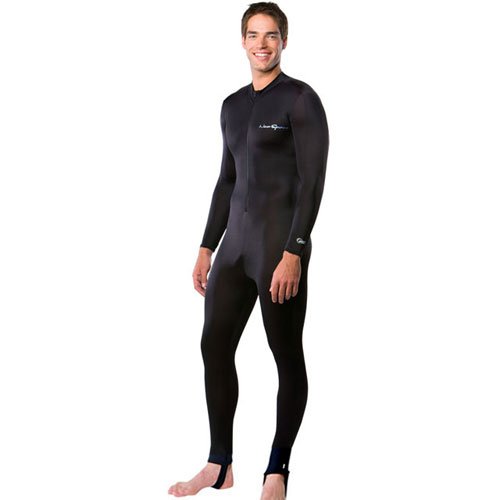Product Cover NeoSport Full Body Long Sleeve Lycra Sports Suit for Women and Men - Helps Protect Against UV rays and Skin Irritants - Great for Swimming, Snorkeling, Scuba Diving and All Watersports, Black, M