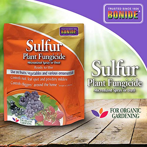 Product Cover Bonide (BND1428) - Sulfur Plant Fungicide, Organically Controls Rust, Leaf Spot and Powdery Mildew (4 lb.)
