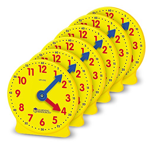 Product Cover Learning Resources Gear Clock, 4 Inch, Set of 6