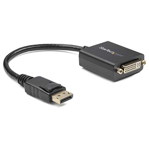 Product Cover StarTech.com DisplayPort to DVI-D Adapter - 1920x1200 - Passive DVI Video Converter with Latching DP Connector (DP2DVI2)