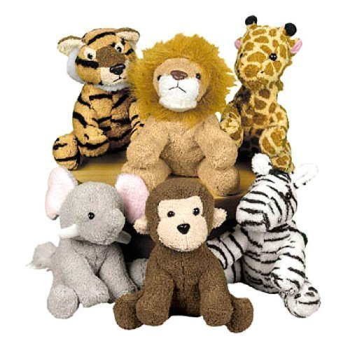 Product Cover Assortment Suede Jungle Animal (1 Dozen) Zoo Party, Favors,, Gifts