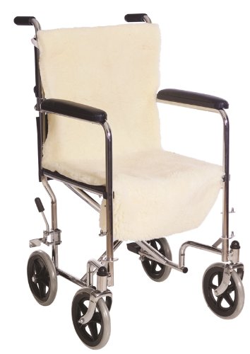 Product Cover Essential Medical Supply Sheepette Wheelchair Comfort Cover for Seat and Back