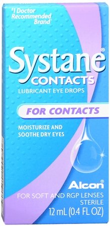 Product Cover Systane Contacts Lubricant Eye Drops, 12-mililiter Bottles (Pack of 2)