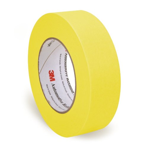Product Cover 3M 6654 Yellow 36 mm x 55 m 06654 Automotive Refinish Masking Tape-36 mm