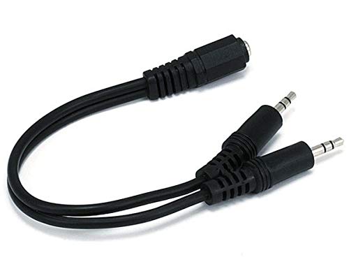 Product Cover Monoprice 6inch 3.5mm Stereo Jack/Two 3.5mm Stereo Plug Cable