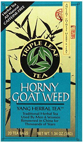 Product Cover Triple Leaf Tea, Horny Goat Weed, 20 Teabags (Pack of 6)