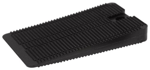 Product Cover Polypropylene Wedge-Shaped Shim, Black, Inch, 1-3/16