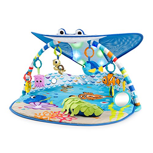 Product Cover Bright Starts Disney Baby Finding Nemo Ray Ocean Lights & Music Gym, Ages Newborn +