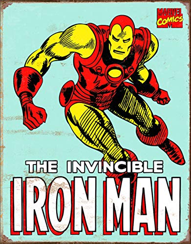 Product Cover Desperate Enterprises Marvel Comics Iron Man Retro Tin Sign, 12.5