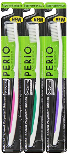 Product Cover Dr. Collins Perio Toothbrush, (colors vary) (Pack of 3)