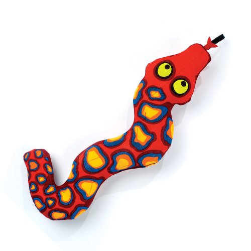 Product Cover Fat Cat Incredible Strapping Yankers Dog Toy, Snake (Colors May Vary)