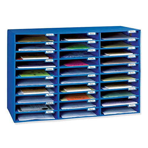 Product Cover Classroom Keepers 30-Slot Mailbox, Blue (001318)