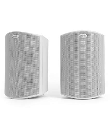 Product Cover Polk Audio Atrium 4 Outdoor Speakers with Powerful Bass (Pair, White) | All-Weather Durability | Broad Sound Coverage | Speed-Lock Mounting System