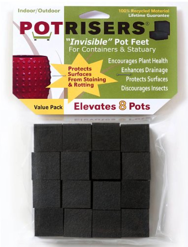 Product Cover Potrisers (Standard Size -32 Pack) - Invisible Pot Feet to Elevate up to 10 Flower Plant Planters or Statues | Perfect for Patios, Decks, Gardens, and Greenhouses - Made in the USA