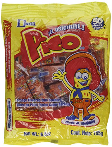 Product Cover Pico Mediano, The Original Orange Flavor Hot Candy Powder, 50-Count